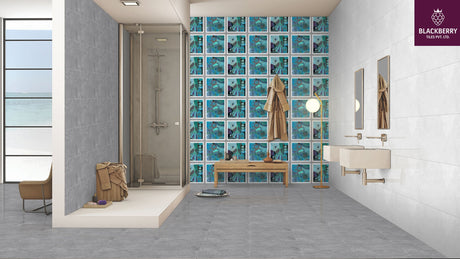 REGON GREY LIGHT - INDIAN TILES -  (  - BLACKBERRY SUGAR - 600x300 mm - 24inchX12inch )