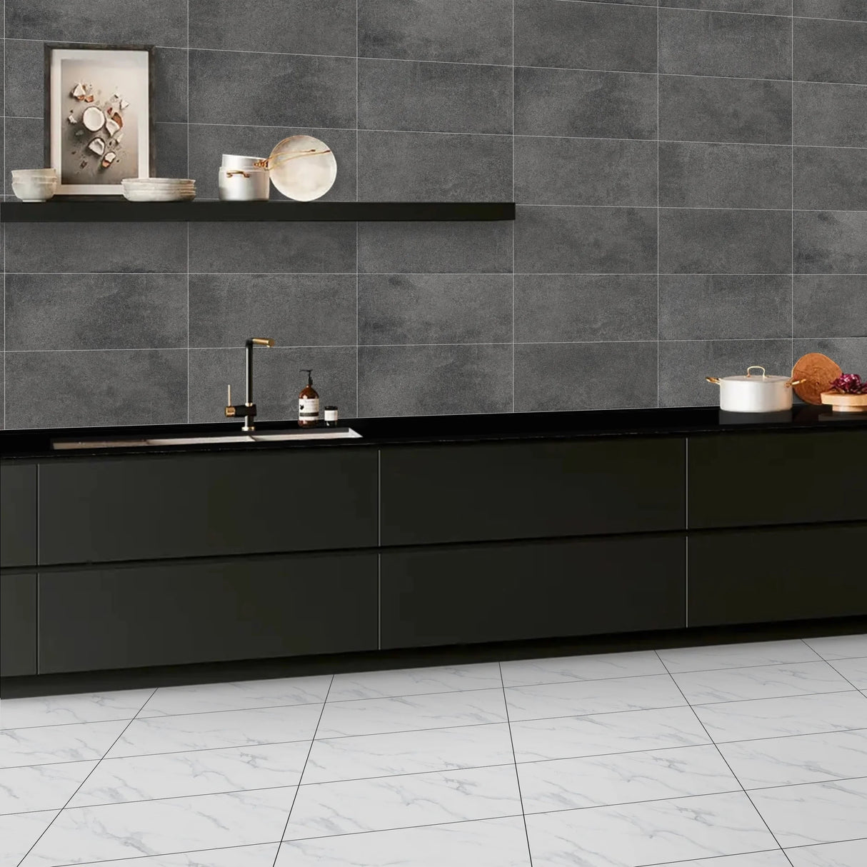RIVOLI BLACK - SPAIN -  (  -  - 300x150 mm - 12inchX6inch )