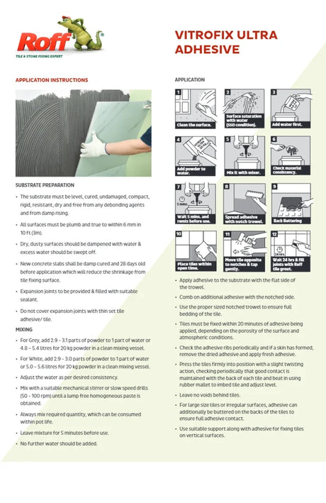 ROFF VITROFIX ULTRA WHITE (20 KG) - ROFF -  ( WHITE -  - 0x0 mm - 0inchx0inch )