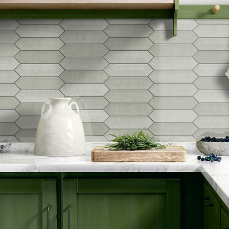 PICKET SAGE - COLORTILE -  (  - PICKET GLOSSY - 300x75 mm - 12inchX3inch )