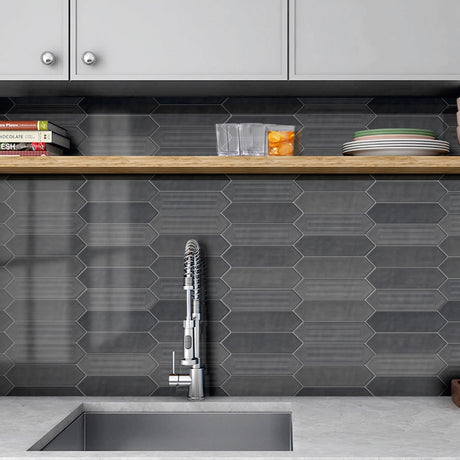 PICKET SHADOW DECOR - COLORTILE -  (  - PICKET GLOSSY - 300x75 mm - 12inchX3inch )