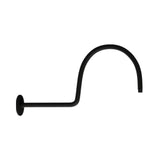 SHOWER ARM VICTORIAN WITH FLANGE - JAQUAR FAUCETS - ( BLACK MATT - SHOWER ACC. - 460x20 mm - 18.4inchX0.8inch )