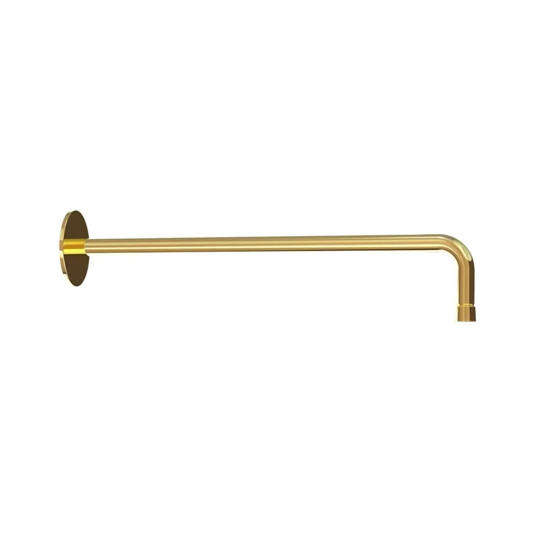 (PRUN) SHOWER ARM 300MM WITH FLANGE - JAQUAR FAUCETS -  ( GOLD - SHOWER ACC. - 300x15 mm - 12inchX0.5inch )