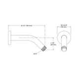 STATEMENT WALL MOUNT SHOWERHEAD ARM - KOHLER PREMIUM -  ( BRUSHED BRONZE - PREMIUM - 0x0 mm - 0inchX0inch )