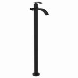 FLOOR MOUNTED SINGLE LEVER BATH MIXER W/PROVISION FOR HAND SHOWER - ARTIZE FAUCET -  ( BLACK MATT - SIGNAC - 0x15 mm - 0inchX0.5inch )