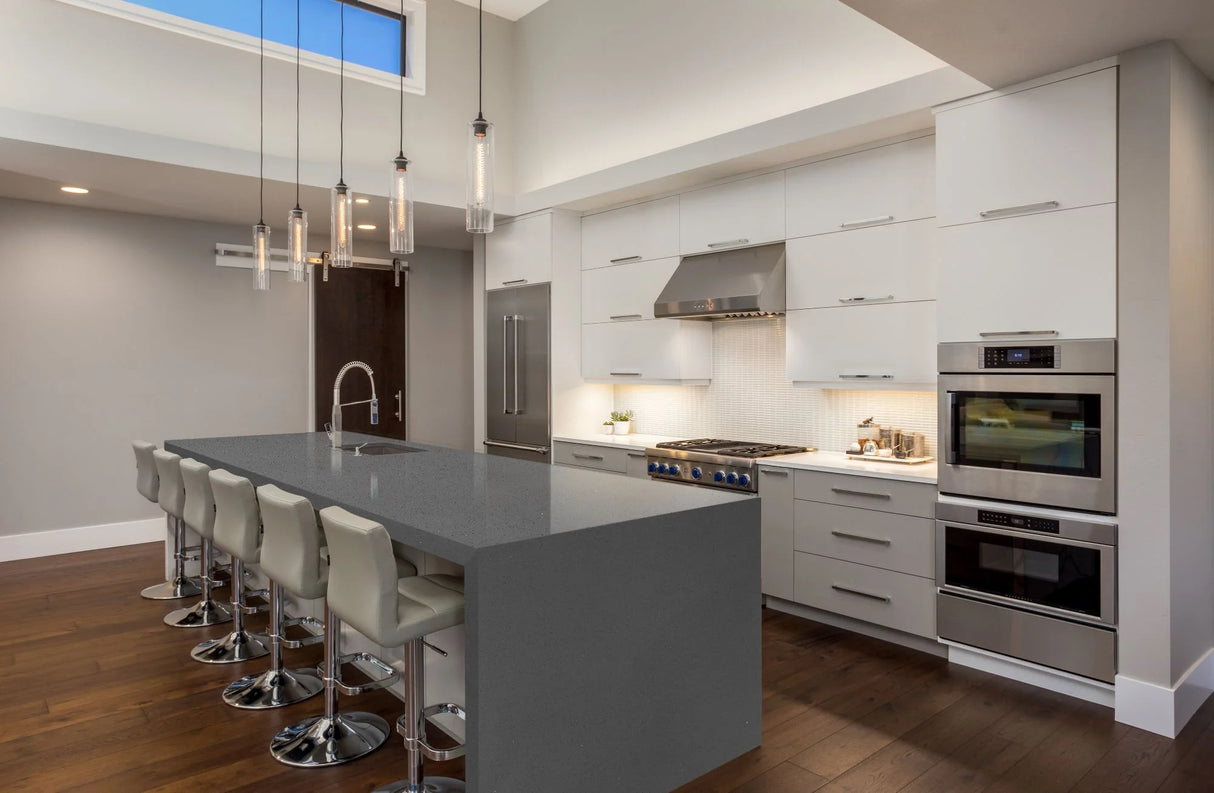 SILVERIA GREY - MIRAAK SURFACES -  (  - ETERNAL SERIES - 3450x1950x20 mm - 138inchX78inchX0.75inch )