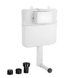 CONC.CIST 80MM WTH P DRAIN PIPE W/O FRAM - JAQUAR CISTERN -  ( WHITE -  - 0x0 mm - 0inchx0inch )