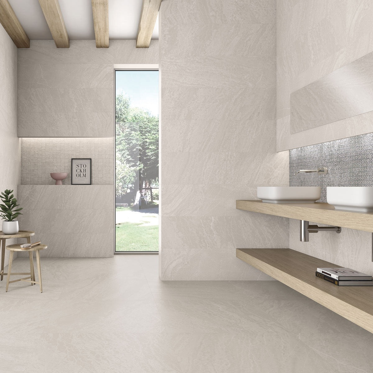 SLATESTONE GREY - EUROPEAN -  (  - SLATESTONE - 1200x300 mm - 48inchX12inch )
