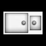 QUARTS 1.5 BO- WL W/O DRAIN BOARD (DEPTH.8INCH) - CARYSIL -  ( GRANITE SNOVA ENIGMA - 860x500 mm - 34inchX20inch )