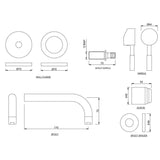 EXPOSED PART KIT OF S/L BASIN MIXER - JAQUAR FAUCETS - ( CHROME - SOLO - 0x0 mm - 0inchX0inch )