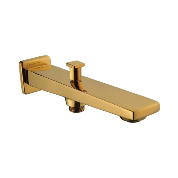 BATH TUB SPOUT WITH TIP-TON - HINDWARE FAUCETS -  ( PURE GOLD - EDGE-HUES - 0x15 mm - 0inchX0.6inch )