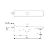 BATH TUB SPOUT WITH TIP-TON - HINDWARE FAUCETS -  ( ROSE GOLD - EDGE-HUES - 0x15 mm - 0inchX0.6inch )