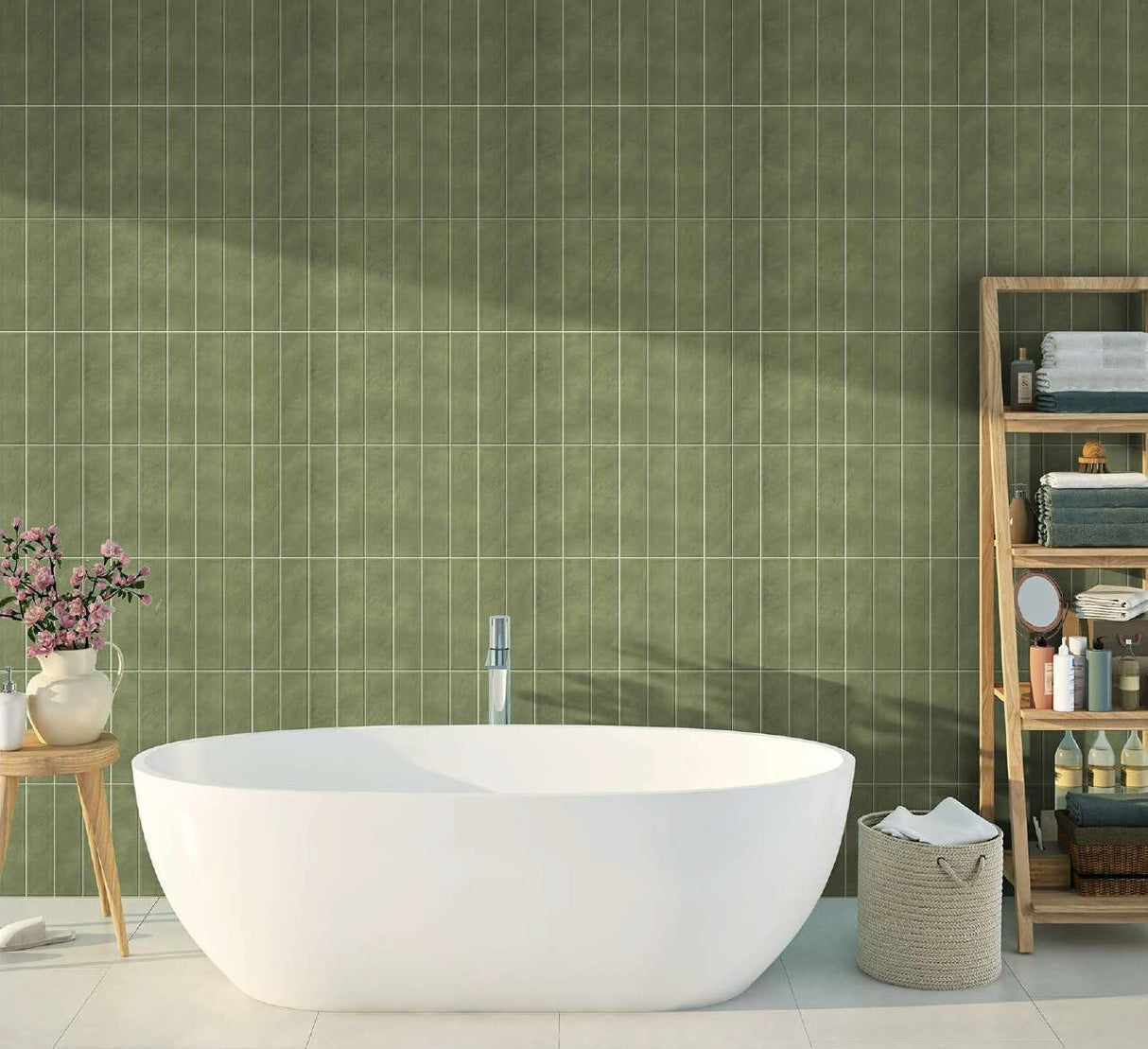 TIERRAS EMERALD - INDIAN TILES -  (  - WALL TILES SERIES - 600x300 mm - 24inchX12inch )