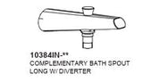 (O2S)COMPLEMENTARY-BATH SPOUT W/DIVERT - KOHLER PREMIUM -  ( POLISHED CHROME - PREMIUM - 0x0 mm - 0inchx0inch )