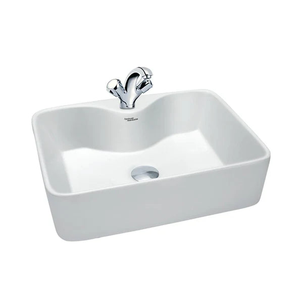 WASH BASIN COUNTER TOP VASCA - HINDWARE -  ( STAR WHITE - ITALIAN - 480x375 mm - 19inchX15inch )