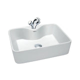 WASH BASIN COUNTER TOP VASCA - HINDWARE -  ( STAR WHITE - ITALIAN - 480x375 mm - 19inchX15inch )