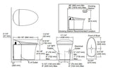 (PRUN)ONE PC ELEC.EWC S-TRAP 305MM W/SEAT CVR - KOHLER LUXURY -  ( WHITE - LUXURY - 0x0 mm - 0inchx0inch )