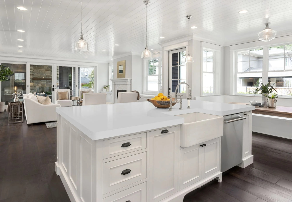 VIENA WHITE - MIRAAK SURFACES -  (  - EUPHORIA SERIES - 3450x1950x20 mm - 138inchX78inchX0.75inch )