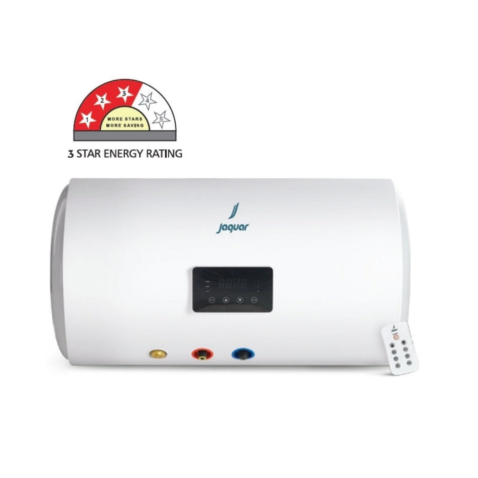60L DIGITAL WITH REMOTE 1,2,3KW (3STAR) - JAQUAR GEYSERS -  ( WHITE - VERSA HORIZONTAL - 950x400 mm - 38inchX16inch )