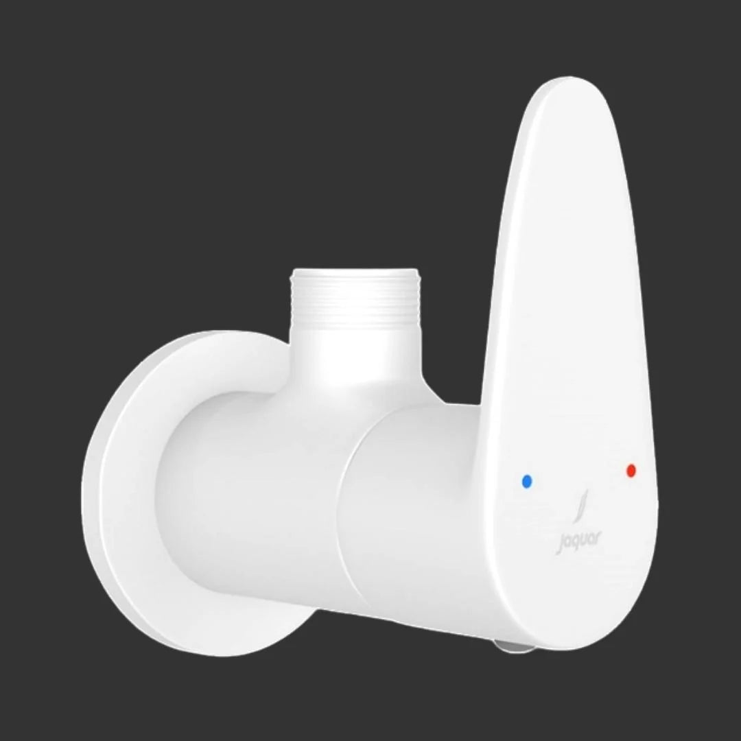 ANGULAR STOP COCK WITH WALL FLANGE - JAQUAR FAUCETS -  ( WHITE MATT - VIGNETTE PRIME - 0x15 mm - 0inchX0.5inch )