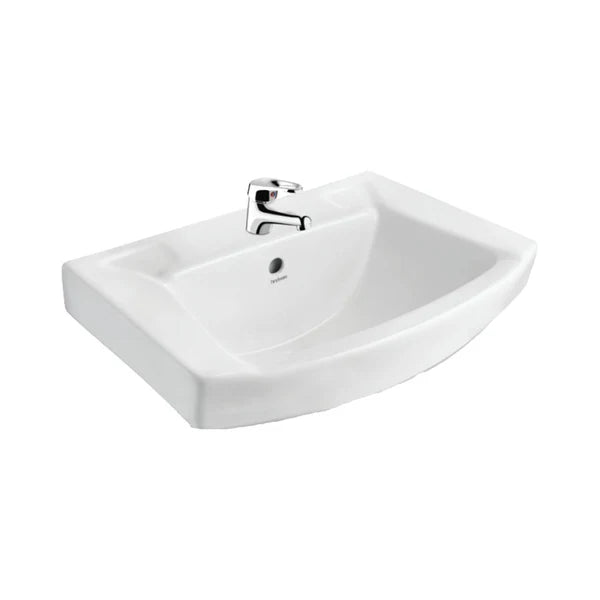 WASH BASIN VIKING - HINDWARE -  ( STAR WHITE - VIKING - 550x410 mm - 22inchX16inch )