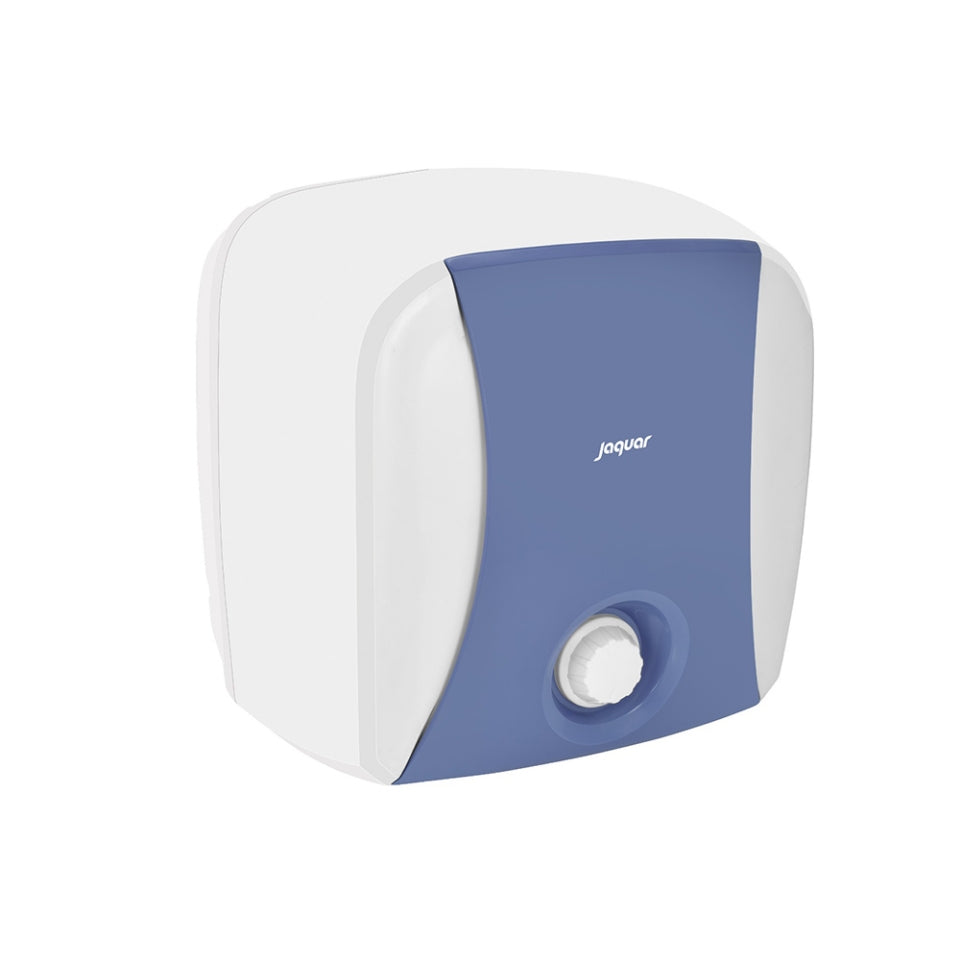 10 LITERS BRIZA MANUAL STORAGE WATER HEATER 2KW - JAQUAR GEYSERS - (WHITE - BRIZA  - 380x320x410 mm - 15.2inchX12.8inchX16.4inch        )