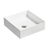 WASH BASIN TABLE TOP MAGRO S - HINDWARE -  ( STAR WHITE - ITALIAN - 395x395 mm - 16inchX16inch )