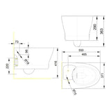 SEAT COVER FOR FLOOR MOUNT LOVEN - AMERICAN STANDARD -  ( WHITE - LOVEN - 0x0 mm - 0inchX0inch )