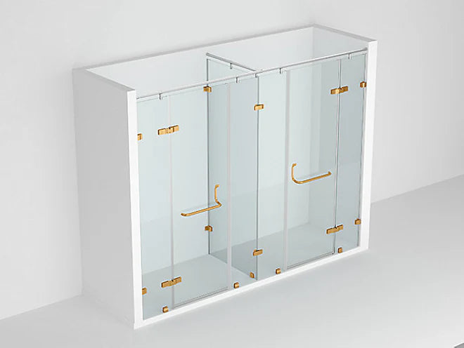 2DR 4PARTITION TSHAPE ENCL 2700.HT - KOHLER PREMIUM -  ( ROSE GOLD - PREMIUM - 0x0 mm - 0inchX0inch )