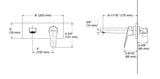 ACCLIV SINGLE CONTROL WALL MOUNT BASIN FAUCET TRIM - KOHLER POPULAR -  ( POLISHED CHROME - POPULAR - 0x40 mm - 0inchX1.6inch )